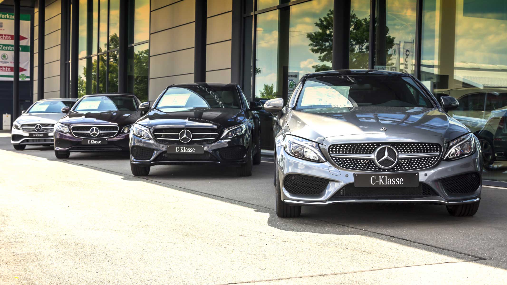 Mercedes classe C, classe E et classe A