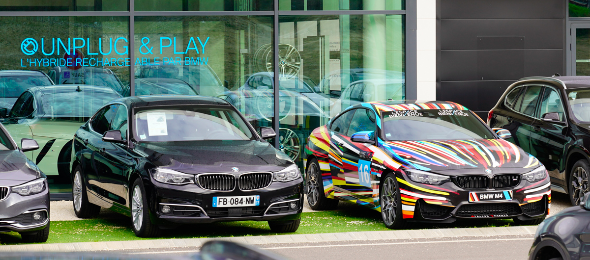 Une concession avec des voitures d'occasion BMW sous le label BMW Premium Selection 
