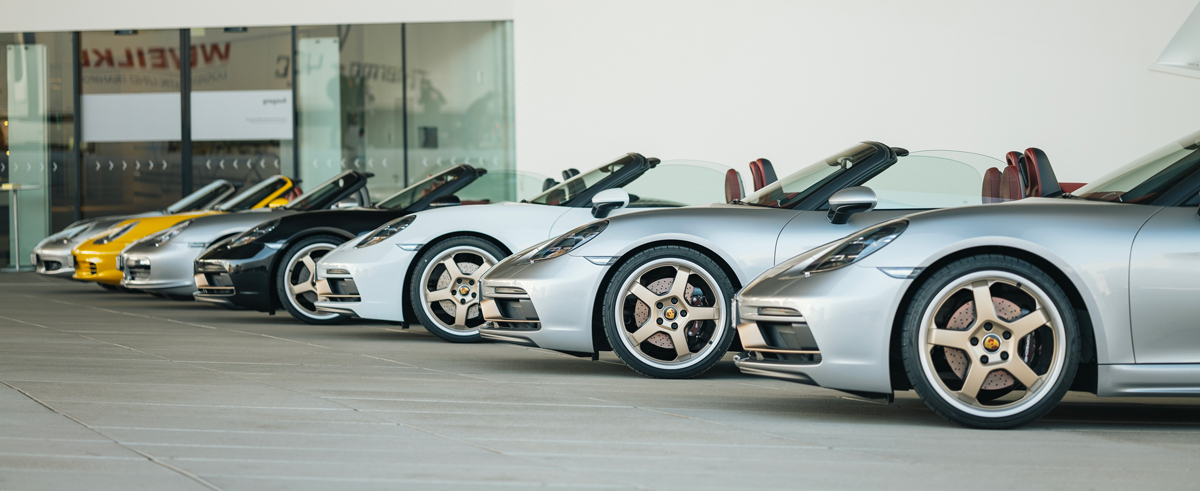 Toutes les Porsche Boxster réunies pour les 25 ans du modèle, Porsche Type 986, 987, 981, 718