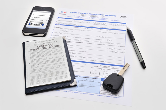 certificat d’immatriculation provisoire français
