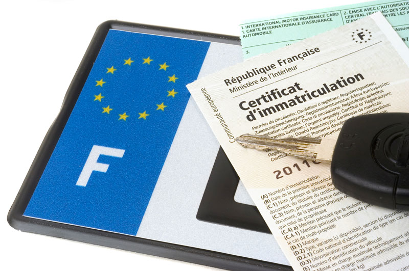 immatriculation d'une voiture 