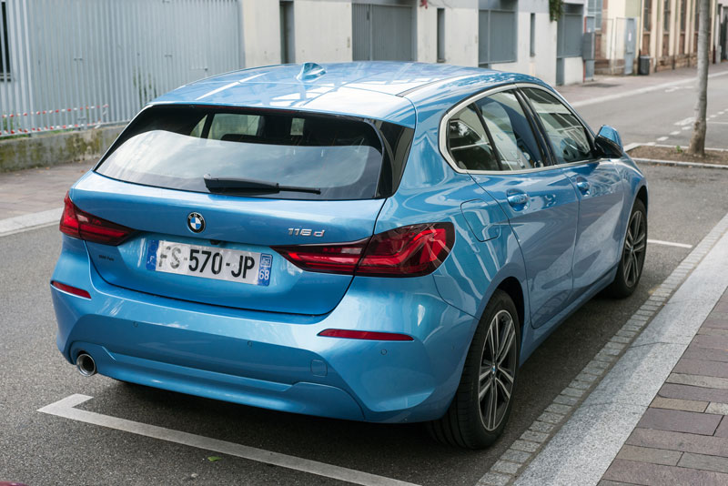 Arrière d'une BMW 116d