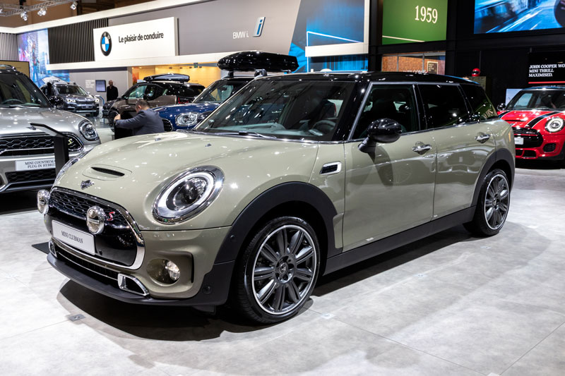 Modèle Mini Clubman exposé à un salon