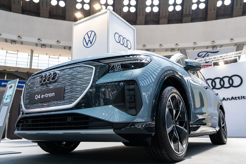 Zoom sur une Audi Q4 e-tron